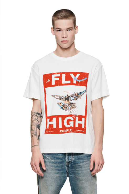 PURPLE BRAND Textured Jersey Ss Tee Mens Apparel