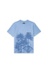 PURPLE BRAND Placid Blue Palms T-Shirt Mens Apparel