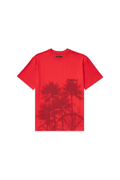 PURPLE BRAND Palms High Risk Red T-Shirt Mens Apparel