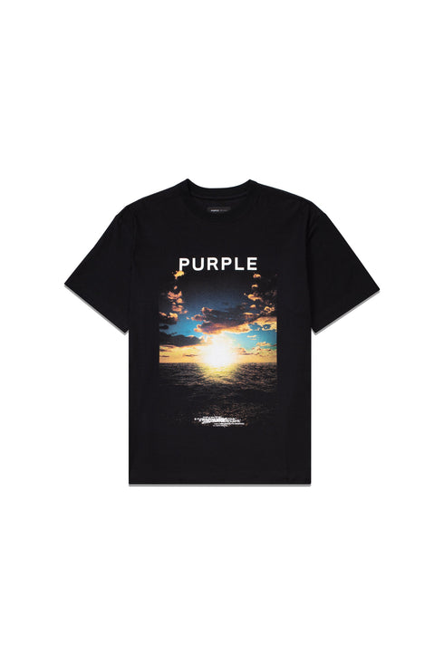 PURPLE BRAND Sunset Black Beauty T-Shirt Mens Apparel