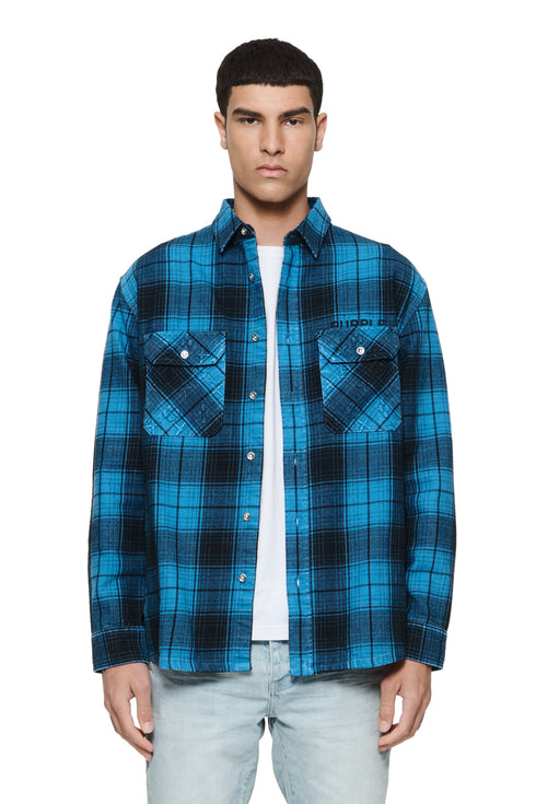 PURPLE BRAND P331 Plaid Flannel L/s Shirt Mens Apparel