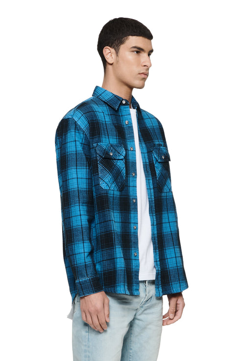 PURPLE BRAND P331 Plaid Flannel L/s Shirt Mens Apparel