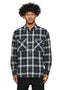PURPLE BRAND Plaid Flannel Ls Shirt Mens Apparel