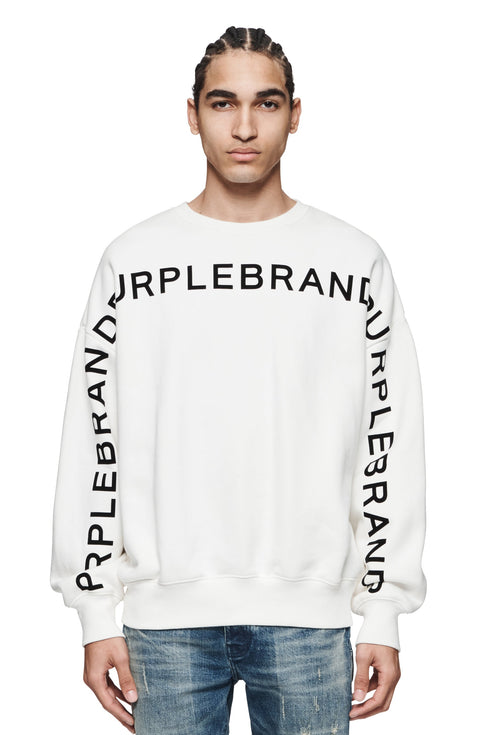 PURPLE BRAND P402 Hwt Fleece Crewneck Mens Apparel