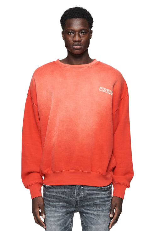 PURPLE BRAND P402 Hwt Fleece Po Crewneck Mens Apparel