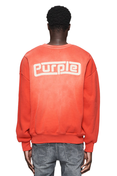 PURPLE BRAND P402 Hwt Fleece Po Crewneck Mens Apparel