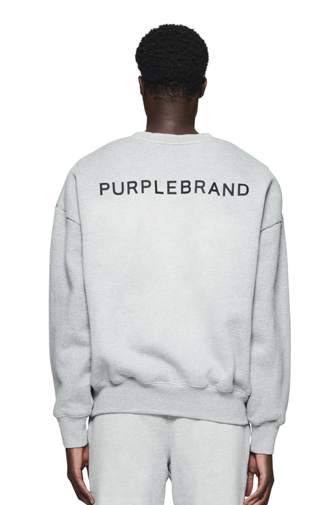 PURPLE BRAND P402 Hwt Fleece Crewneck Mens Apparel