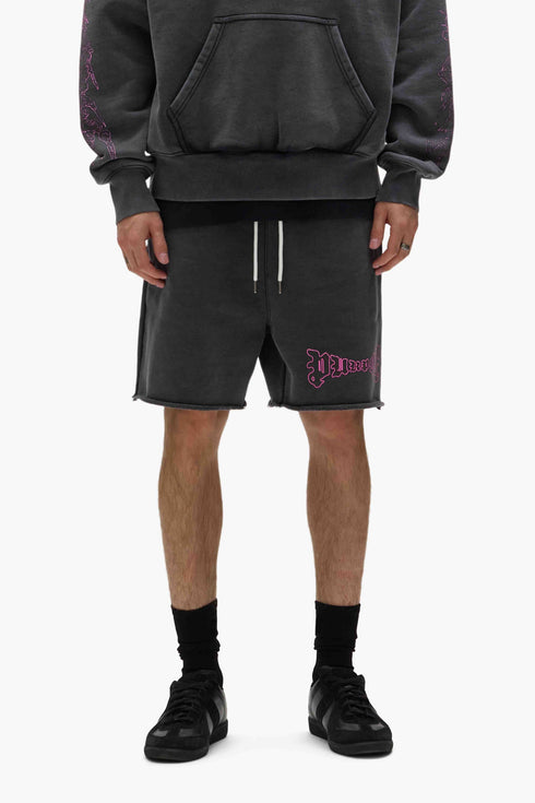 PURPLE BRAND P446 Arched Gothic Sweatshorts Mens Apparel