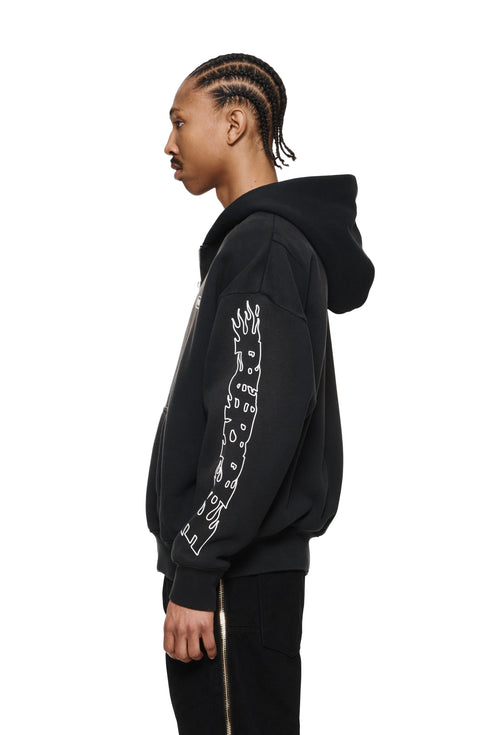 PURPLE BRAND Hwt Fleece Full Zip Hoodie Mens Apparel