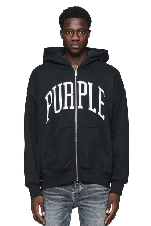 PURPLE BRAND P460 Hwt Fleece Full Zip Hoody Mens Apparel