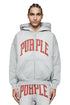 PURPLE BRAND P460 Hwt Fleece Full Zip Hoody Mens Apparel