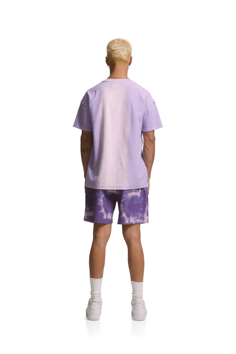 Purple Brand Mens Textured Jersey T-Shirt P101-JLCT223 Lavender