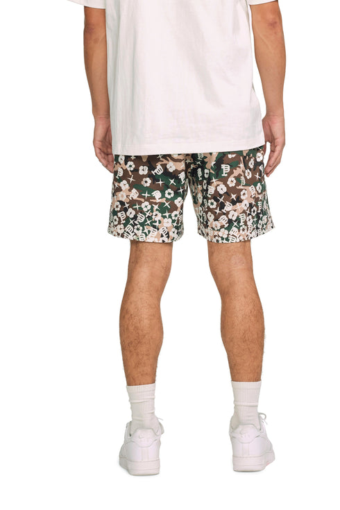 PURPLE BRAND Scattered Monogram Camo All-Around Short Mens Apparel