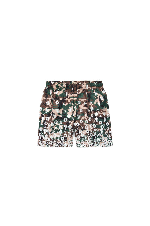 PURPLE BRAND Scattered Monogram Camo All-Around Short Mens Apparel