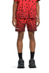 PURPLE BRAND Scattered Monogram High Risk Red All-Around Short Mens Apparel