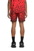 PURPLE BRAND Scattered Monogram High Risk Red All-Around Short Mens Apparel
