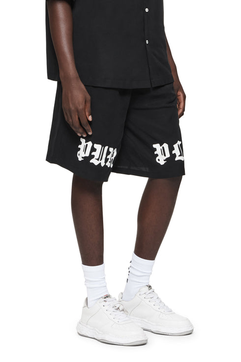 PURPLE BRAND P537 Lyocell Pull On Shorts Mens Apparel