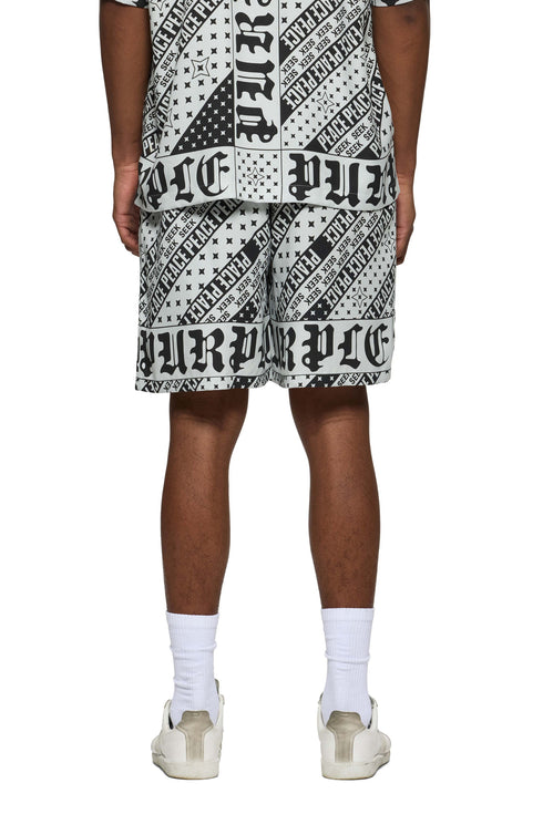 PURPLE BRAND P537 Lyocell Pull On Shorts Mens Apparel