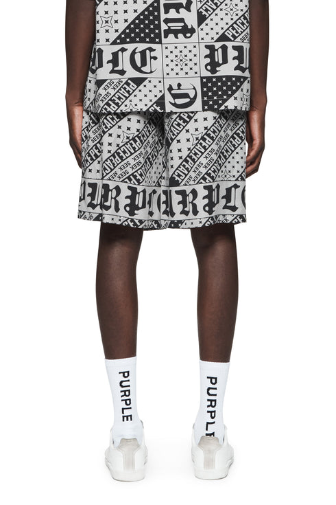 PURPLE BRAND P537 Lyocell Pull On Shorts Mens Apparel