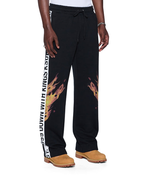 KSUBI Kings Synthes Trk Pnt Blk Fade Men's Apparel