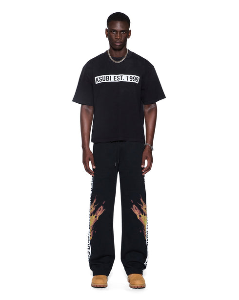 KSUBI Kings Synthes Trk Pnt Blk Fade Men's Apparel