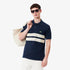 LACOSTE Bold Stripes Classic Fit L.12.12 Polo Mens Apparel