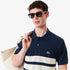 LACOSTE Bold Stripes Classic Fit L.12.12 Polo Mens Apparel