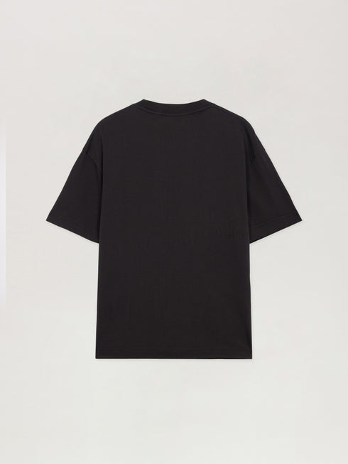PALM ANGELS Curved Logo Reg Tee Mens Apparel