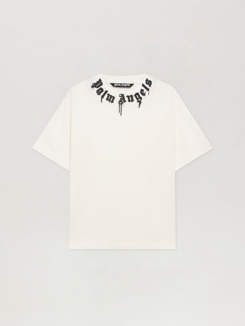 PALM ANGELS Neck Logo Tee Mens Apparel