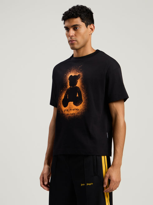 PALM ANGELS Spray Bear Regular Tee Mens Apparel
