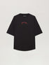 PALM ANGELS Back Curved Logo Over Tee Mens Apparel