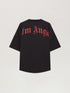 PALM ANGELS Back Curved Logo Over Tee Mens Apparel