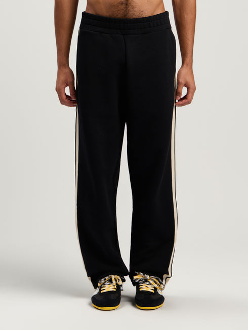 PALM ANGELS Curved Logo Track Sweatpants Mens Apparel