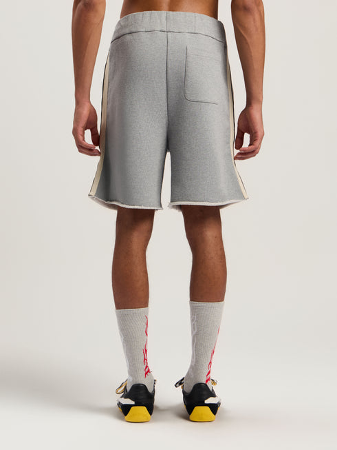 PALM ANGELS Curved Logo Track Sweatshorts Mens Apparel