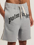 PALM ANGELS Curved Logo Track Sweatshorts Mens Apparel