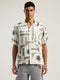 PALM ANGELS Dollar Print Short Sleeve Shirt Mens Apparel