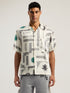 PALM ANGELS Dollar Print Short Sleeve Shirt Mens Apparel