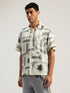 PALM ANGELS Dollar Print Short Sleeve Shirt Mens Apparel