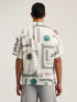 PALM ANGELS Dollar Print Short Sleeve Shirt Mens Apparel