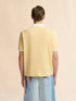 MARNI Yellow interlock polo shirt with jacquard motif Men's Apparel