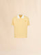 MARNI Yellow interlock polo shirt with jacquard motif Men's Apparel