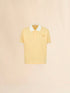 MARNI Yellow interlock polo shirt with jacquard motif Men's Apparel
