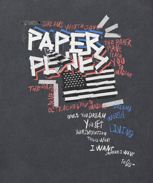 PAPER PLANES Collage Tee Mens Apparel