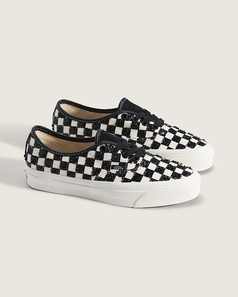 VANS LX Authentic 44 Beaded Checkerboard Black Unisex Sneakers