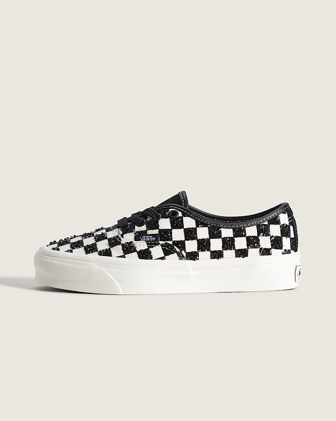 VANS LX Authentic 44 Beaded Checkerboard Black Unisex Sneakers