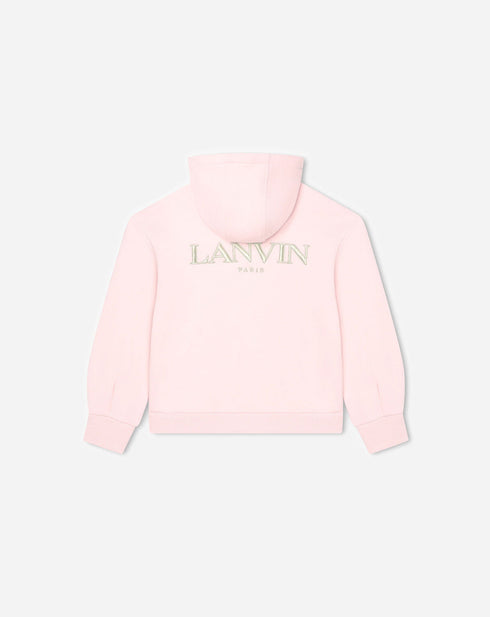 LANVIN Hooded Zipped Sweatshirt Kids Apparel