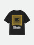 RHUDE Chevron Logo Repeat Tee Vtg Mens Apparel