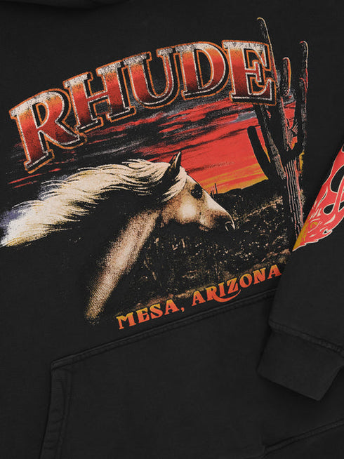 RHUDE Mesa Stallion Hoodie Vintage Men's Apparel