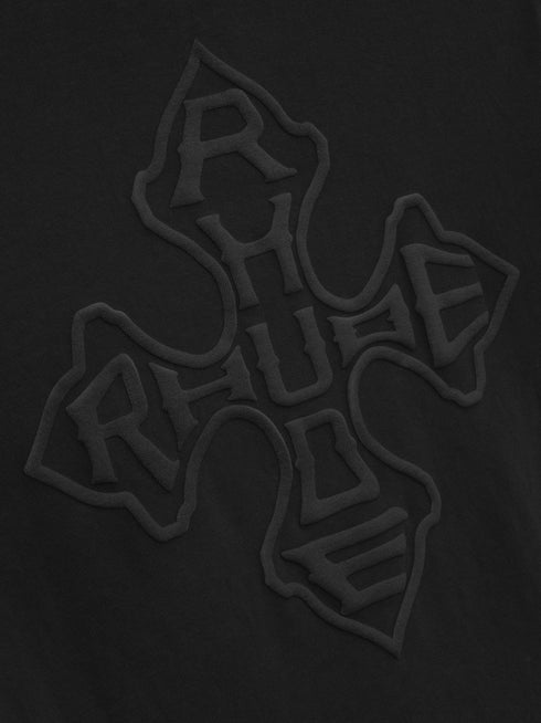 RHUDE Cross Logo Ls Tee Mens Apparel