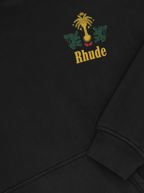 RHUDE RHSS25TT050122306 関税送料込 RHUDE t-shirt 27 Jersey black color patterned RHSS25TT03230